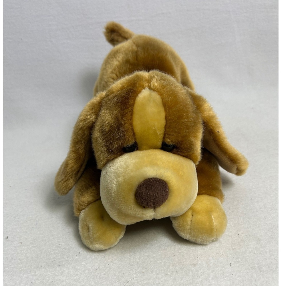 Vintage Animal Alley Toys R Us Dog 13" Brown Tan Floppy Ear Plush 2000 Puppy